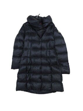 Moncler Down Jacket Lavedan Long Coat Navy